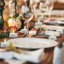 Flameless Tea Lights Candles - Realistic LED Flickering Operated Tea Lights Steady Battery Tealights Long Lasting Electric Fake Candles in White 24pcs Decoration for Party and Gifts Ideas (24pack)