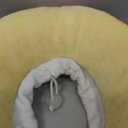 ANWA Adjustable Cat Cone Collar Soft, Cute Cat Donut Collar After Surgery, Kitten Recovery Cones to Stop Licking (Medium, Orange)