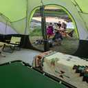UNP Camping Tent 10-Person-Family Tents, Parties, Music Festival Tent, Big, Easy Up, 5 Large Mesh Windows, Double Layer, 2 Room, Waterproof, Weather Resistant, 18ft x 9ft x78in