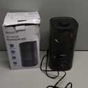 Humidifiers for Bedroom, 2.0L Cool Mist Humidifier for Home Plant and Baby Nursery, Quiet Ultrasonic Humidifier with 360 Nozzle, Auto Shut-Off, Filterless, Black