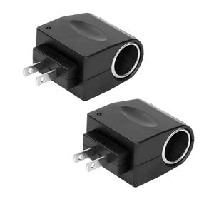 2 PCS AC to DC Converter, 220V to 12V 500mA Car Cigarette Lighter Socket Adapter, Universal Plug & Play Socket Adapter AC/DC Power Inverter for Most Vehicle Electronics