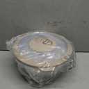 E-far Mixing Bowls with Lids Set, 15PCS Stainless Steel Mixing Nesting Bowl with Colander & 3 Metal Grater for Kitchen Prep/Baking/Storage, Non-Slip Bottom & Airtight Lid, 4.6, 3, 1.5, 1, 0.7QT, Khaki