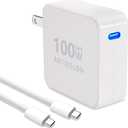 100W USB C Charger GAN III Type C PD3.0 Compact Wall Charger for MacBook Pro 16 15 14 Zoll, MacBook Air, iPad Pro, Galaxy S23 S22, Dell XPS, HP, Lenovo, Laptop, Tablet, Include 6.6Ft USB C Cable