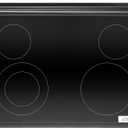 W10245805 Glass Main Top Black, WFE320M0EW2 WFE320M0EB2 WFE320M0ES2 YWFE520S0FS2 WFE515S0ES2 WFE515S0ET2 Glass Stove CookTop Replacement, Easy Installation