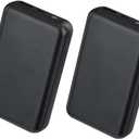 Winter Heating 10000mAh Heated Vest Battery White/Black External Powerbank For Heated Vest Jacket Gloves Heating Clothing (2pcs black)