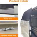 2 Packs Mesh Car Window Screen for MPV Sliding Door,Single Layer Sunshade for Large Square Car Truck Windows