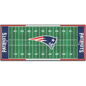 FANMATS - 7341 NFL New England Patriots Nylon Face Football Field Runner 30"x72"