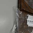 Quarter Inch 0.25 Inch 2142 Pieces Tiny Wooden Letters Unfinished Wood Numbers for Scrapbooking Crafts (with Two Fonts in Brown Tray)