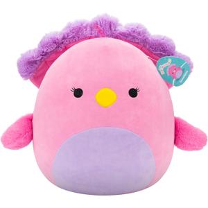 Squishmallows Original 14in Sweetpea The Pink and Purple Peacock  Official Jazwares Plush (Large)