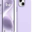 AOTESIER Compatible with iPhone 14 Case, Full Body Food-Grade Silicone Wear-Resistant, Anti-Drop Protection with Soft Anti-Scratch Microfiber Lining Phone Case for iPhone 14, 6.1 inch,Cloud Mauve