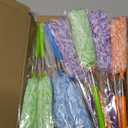 MAVRIZ 12 pcs Microfiber Extendable Duster, Washable & Reusable Duster for Cleaning Small Dusters for Blinds, Electronics, and Furniture