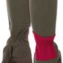 MUD Gauntlet Women's Synthetic Leather Palm with Extended Safety Cuff Garden Gloves (Medium/Large, Purple)