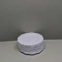 WDF 60pcs White Plastic Dessert Plates -7.5inch Baroque White Disposable Appetizer/Small Cake/Salad Plates- for Upscale Parties & Wedding