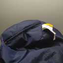 Big Joe Milano Bean Bag Chair for Kids, Teens, Adults, Durable Easy-Clean Navy Smartmax, Nylon Polyester Blend, Lightweight Seat for Reading Nook and Gaming, 2.5 Foot Refillable