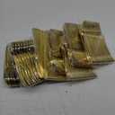 N9R 200PCS Gold Plastic Silverware Set, Heavy Duty Spoons and Forks Silver Plastic Cutlery Including 100pcs Forks, 50pcs Spoons, 50pcs Knives, Disposable Silverware for Party,Wedding, and Everyday Use