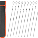 Skewers - 16" Kabob Skewers for Grilling (Thread Silver10)