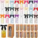 Skylety 24 Sets Team Appreciation Plastic Cups with Lids Straws and Bows Team Together Everyone Achieves More Bulk 14oz Cups Inspirational Gift for Coworkers Colleagues Employees Staff