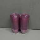 Homy Feel 9 Oz Pink Glitter Plastic Cups - 100PCS, Disposable Cocktail & Wine Cups for Wedding Party, Valentine's Day