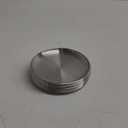 Domensi 12 Pieces Stainless Steel Whisker Friendly Cat Bowl Shallow Cat Food Dish 6.7 Inch Wet Feeding Bowls Flat Pet Dish Small Pet Plate for Kittens Ferrets Stray