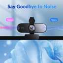 4K Webcam for PC with PDAF & CDAF Dual-autofocus, Ultra 4K HD, 2 Noise Reduction Mics, Auto Light Correction, USB-A, Privacy Cover, 79FOV, Streaming Camera for PC, Mac, Laptop, Video Calls