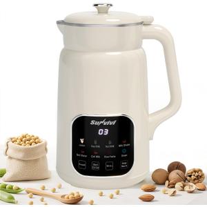60oz Nut Milk Maker Machine, 8 in 1 Soy Milk Maker Blender with Delay Start/Keep Warm/Self Clean, Touch Screen Food Processor for Soy/Nut/Oat Milk, Juice, Milkshake, Rice Paste & Boil Water