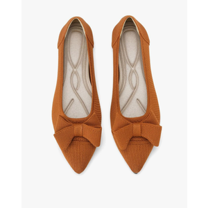 Women's Flats Shoes Comfortable Slip On Shoes Classic Dressy Pointed Toe Bow Knit Ballet Flat, 41