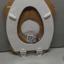 Bemis 1500EC 390 Lift-Off Wood Elongated Toilet Seat, Cotton White (Pack of 1)