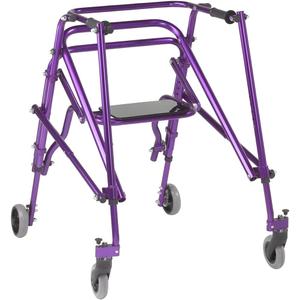 Inspired by Drive Nimbo 2G Mobility Aid Lightweight Posterior Walker with Seat, Large, Wizard Purple