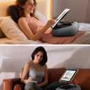 SupeDesk Lap Beanbag Book Stand with Storage, Adjustable Reading Pillow for Bed & Desk, Multi-Angle Book Stand Pillow Holder, Hands-Free Lap Reading Stand for Book,iPad, Tablet, Book Lover Essential