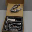 2 Handle Deck Mount Tub Faucet, Roman Bathtub Faucet Set Brushed Nickel High Flow Garden Bath Tub Faucet