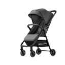 Lightweight Baby Stroller, Compact One-Hand Quick Fold, 5-Point Harness, Adjustable Canopy, Travel-Friendly Airplane Carry-On, 1 to 4 Years (Black)