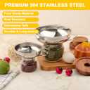Stainless Steel Canning Funnel with Strainer, 3 Piece Wide & Regular Mouth Jar Funnels Set, Large & Small Metal Funnels with Detachable Umbrella Strainer, for Mason Jars, Jam, Liquids, Dry Goods