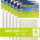 3M Filtrete 9867DC Dust and PollenFilters, 600 MPR, 10 by 20 by 1, 6-Pack