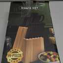 Knife Set, 14-Piece Kitchen Knife Set, German High Carbon Stainless Steel, Durable Knife Block, Black