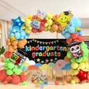 Kindergarten Graduation Balloon Arch Kit, Kindergarten Graduation Party Decorations, Colorful Latex Balloons with Owl Diploma Star Foil Balloons for Preschool Grad & Classroom Decor