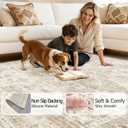 10x14 Area Rugs for Living Room: Washable Neutral Soft Beige Rug