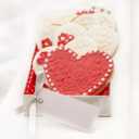 3 x Fumwase 6 Pieces Heart Cookie Cutter Set 3 Inch 2 Inch Heart Shaped Cake Cutter Stainless Steel DIY Biscuit Molds for Baking