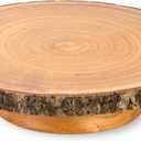 Rustic Wood Cake Stand - Easy to Clean Wood Slice - Large 10-12 inch Wooden Cake Stand Rustic - Wedding Tree Trunk Cake Stand - Beautiful Farmhouse Tree Stump - Cake Display Stand