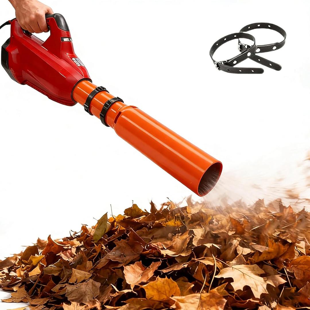 Leaf Blower Air Booster, Air Flow Booster for Blower, Turbo Nozzle Extension Boosts Speed & Power for Yard, Lawn, and Driveway Cleanup Fits 24 Inch Nozzles 1PC