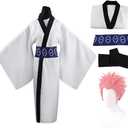 Han shan Cosplay Costume Uniform Full Set Suits School Uniform Sportswear (Medium, Ryomenb(with Wig))