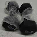 Amazon Basics Neoprene Dumbbell Hand Weights, 12 Pounds, Pair, Black