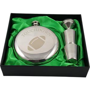 Football Flask Gift Set