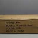 Extra Tall Folding Chair - Bar Height Director Chair for Camping, Home Patio and Sports - Portable and Collapsible with Footrest and Carrying Bag - Up to 300 lbs Weight Capacity (Red)