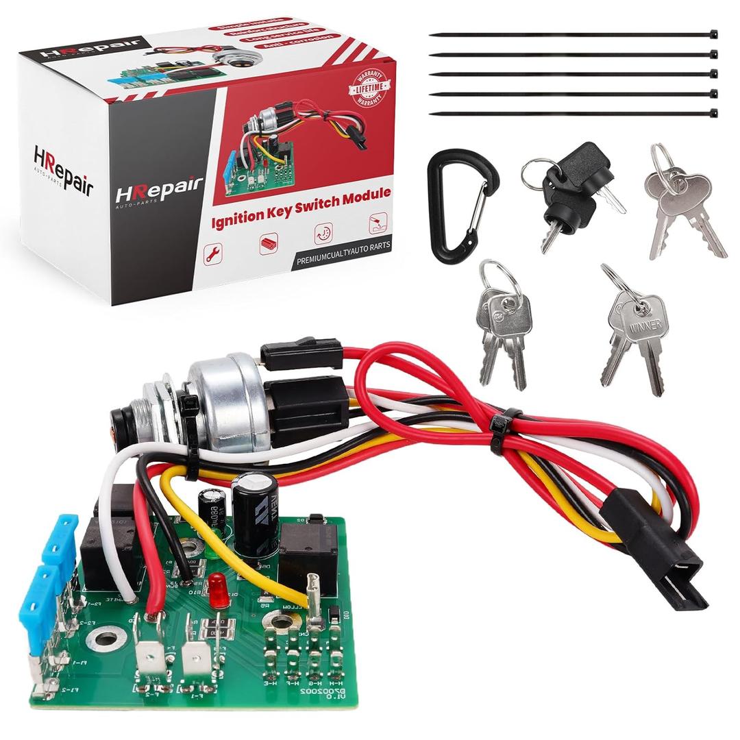 Ignition Switch Module with Keys fits for John Deere LX255 LX266 LX277 LX279 LX280 LX288 LX289 GT225 GT235 GT235E GT245 GX255 GX325 GX335 GX355 GX345 .etc LX GT GX Series Replaces AM132500