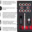 7/16-14 SAE Thread Repair Kit with Insert HSS Drill, Tap, Counterbore, Installation Driver, 10PCS Stainless Steel Insert 7/16-14X0.600 INCH