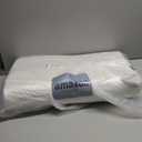 Cervical Neck Pillow for Pain Relief - Ergonomic Contour Memory Foam Pillows, Cooling Side Sleeper Pillow for Sleeping, Orthopedic Bed Pillow for Back Stomach Sleepers with Pillowcase (White & Blue)