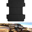 LASFIT Truck Bed Mat 2020-2026 for Chevrolet Silverado/GMC Sierra 2500HD 3500HD (Only Fit 6.8FT, Not Fit 5.8FT/6.6FT) All Weather TPE Custom Fit Car Bed Mat, Black (Not for 5th Wheel Package)