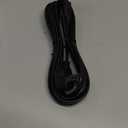 AGVEE 10ft TV Power Cord for LG TV LCD LED HD 4K 8K, 90 Degree ETL Listed 18AWG 2-Prong AC Power Cable IEC C7 C8 Replacement for LG TV, Black