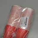 8oz 50 Pack Disposable Paper Cups Red, Disposable Paper Coffee Cups for Home, Picnic, Party Hot and Cold Drinking (Red)
