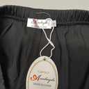 Aoulaydo Lace Shorts Satin Silk Micro Y2K Shorts Coquette Lounge Pj Bottoms French Knickers with Pockets, Black Large